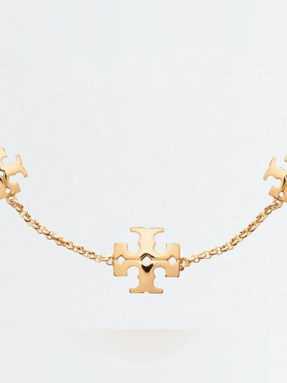 TORY BURCH *NWOT* Kira Delicate Chain Station Bracelet in 18k Plated Gold